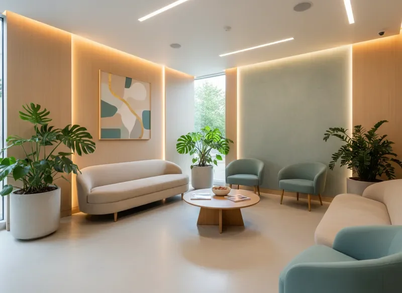 אזור ההמתנה במרפאה - נעים ומזמין