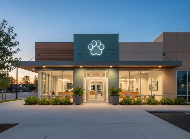 כניסה למרפאה עם שילוט ברור